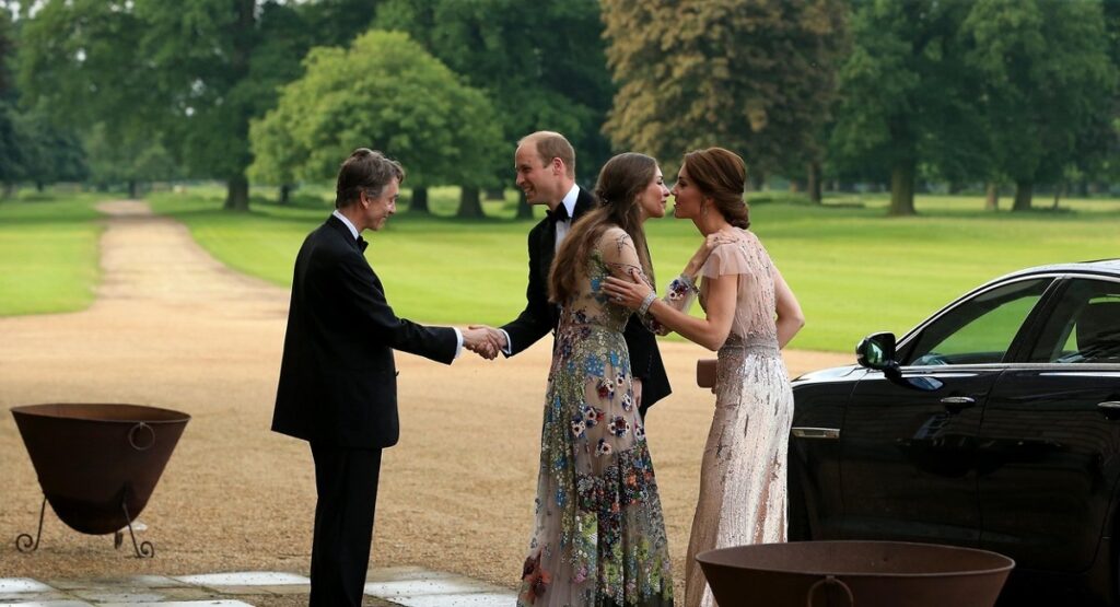 Kate Middleton alături de Rose Hanbury, David Cholmondeley și Prințul William