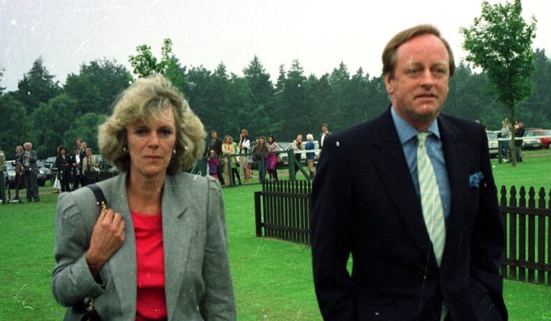Camilla și Andrew Parker Bowles la un evniment public din 1992