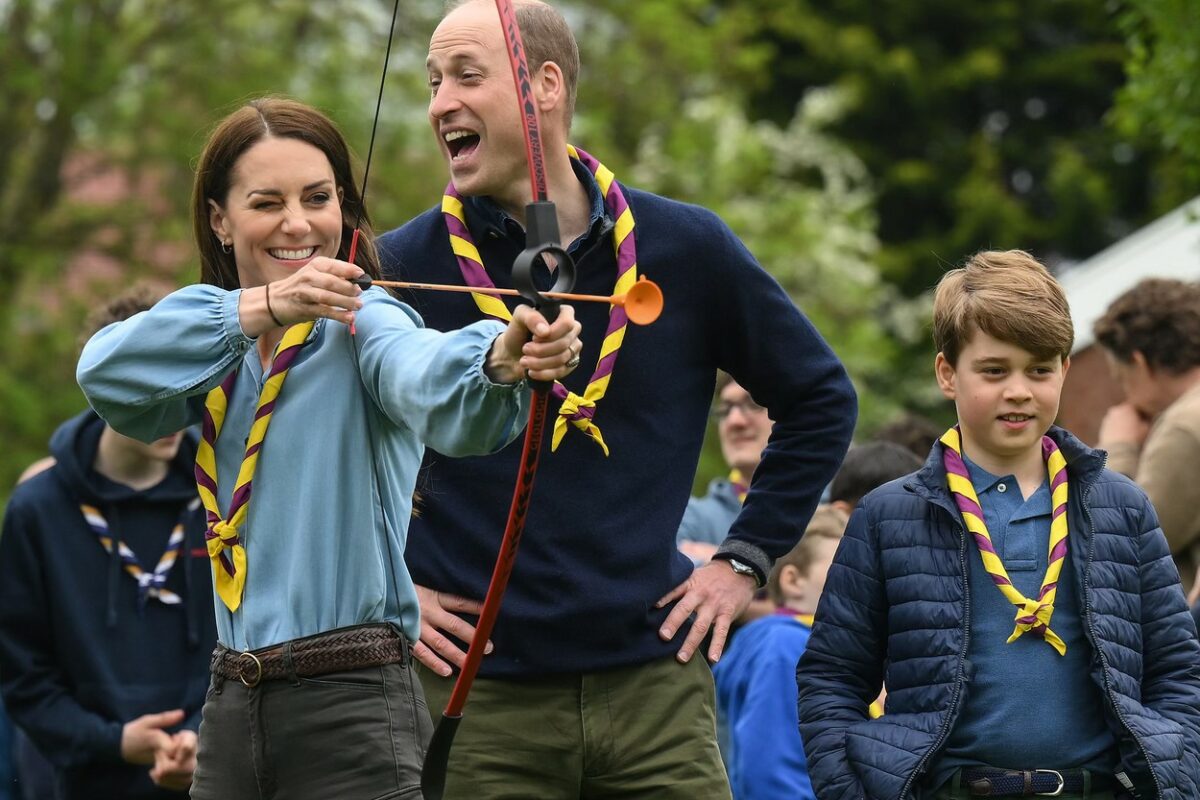 Kate Middleton se distrează alături de Prințul William la o zi a cercetașilor din Marea Britanie