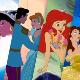 Mai multe prințese Disney, într-un colaj