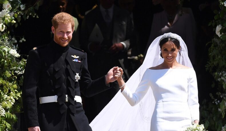 Prințul Harry și Meghan Markle în ziua nunții la Capela St. George din Windsor