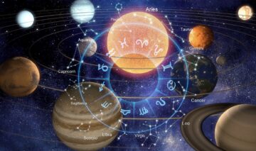 O hartă astrală cu nativii din zodiac și palnetele care îi pot influența