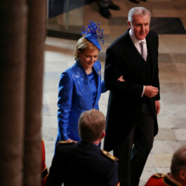 Principesa Margareta și Principele Radu, la Westminster Abbey, la încoronarea Regelui Charles