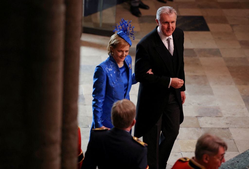 Principesa Margareta și Principele Radu, la Westminster Abbey, la încoronarea Regelui Charles