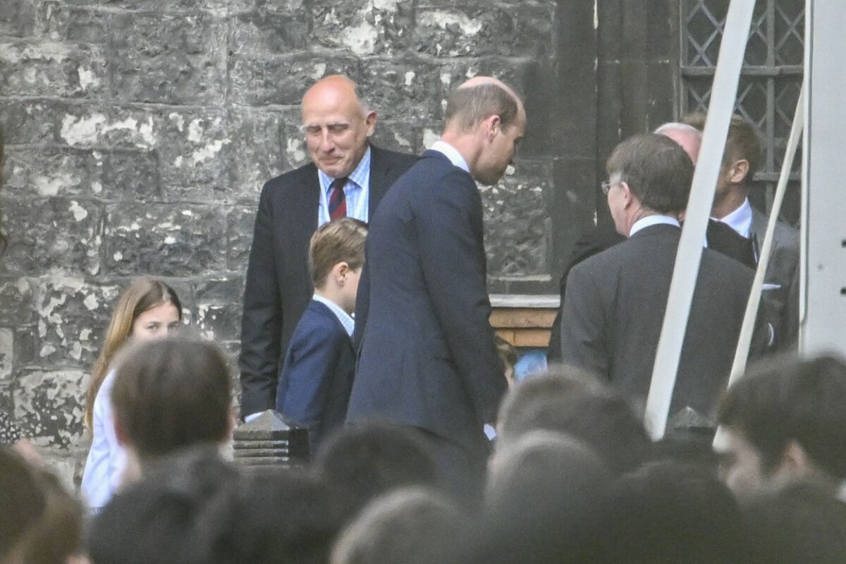 Prințul William alături de Prințesa Charlotte, la Westminster Abbey