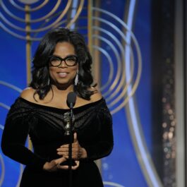 Oprah Winfrey pe scenă la Globurile de Aur 2023