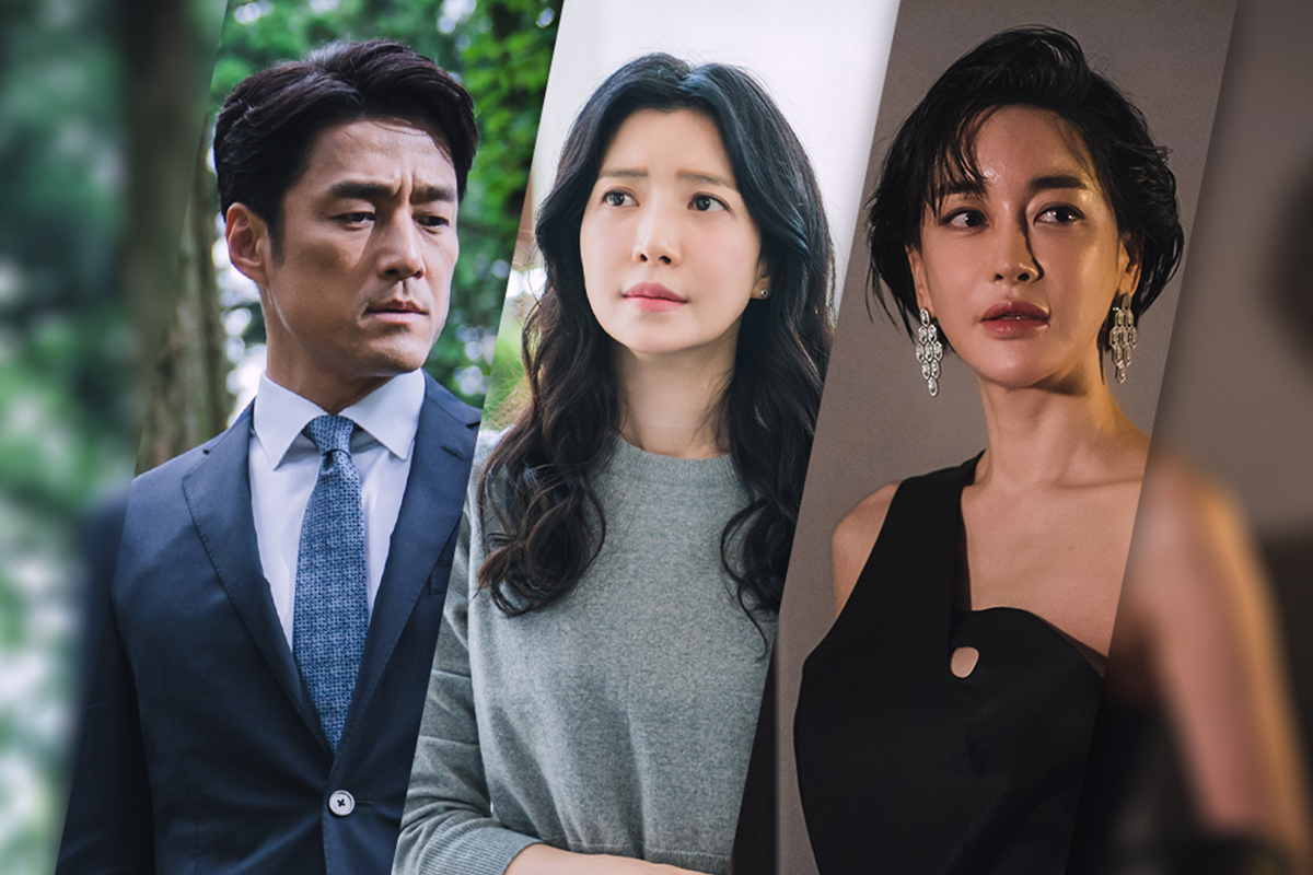 Colaj cu cei trei actori principali din serialul coreean The Road: The Tragedy of One