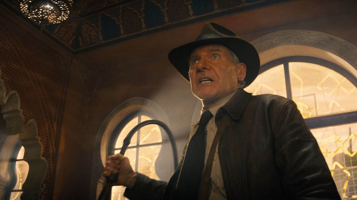 Harrison Ford într-o scenă din Indiana Jones 5