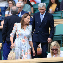 Mama și tatăl lui Kate Middleton, la Wimbledon, în tribune