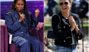 Meghan Markle și Michelle Obama, într-un colaj foto, elegante