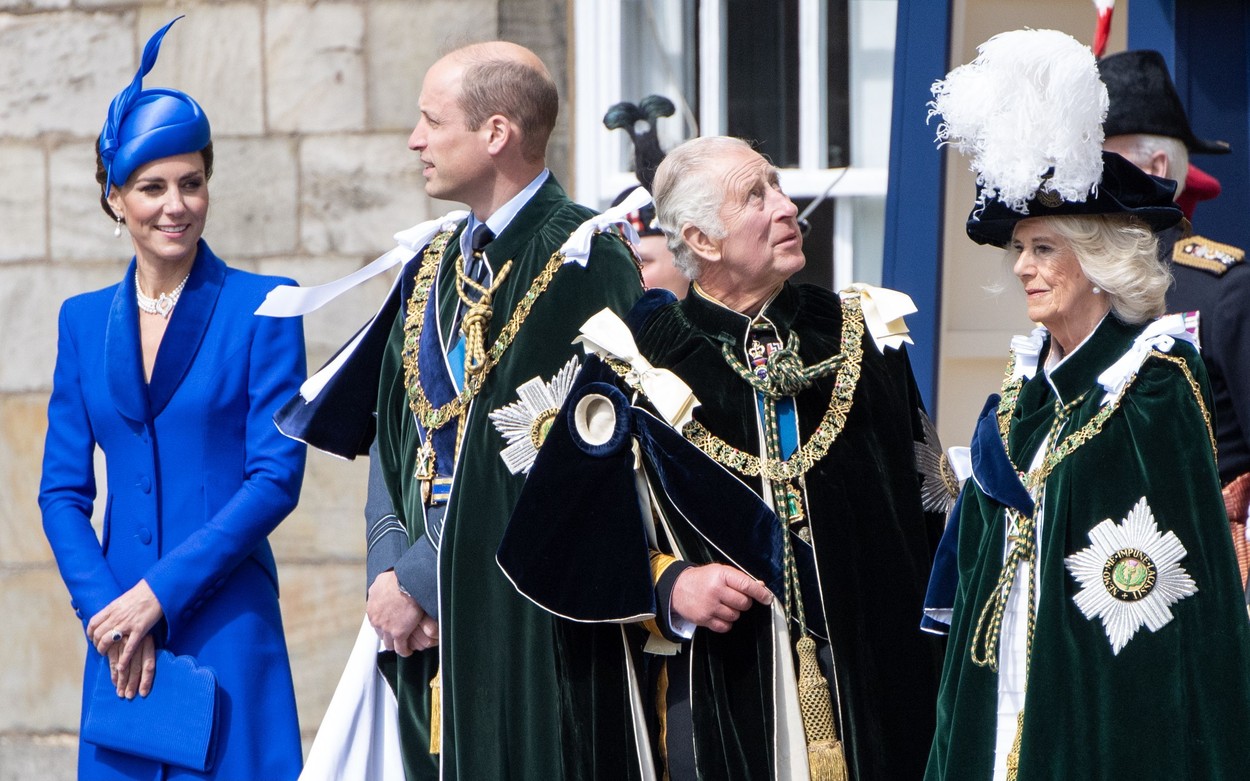 Kate Middleton și Regele Charles, la încoronarea Regelui Charles din Scoția