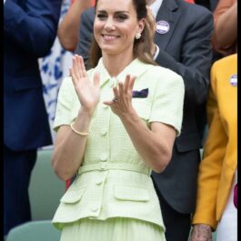 Kate Middleton, într-o rochie verde la Wimbledon