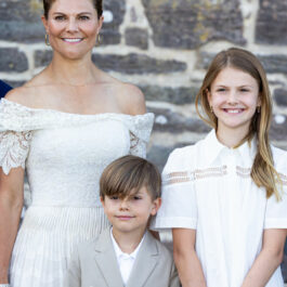 Prințesa Victoria a Suediei, alături de cei doi copii ai ei