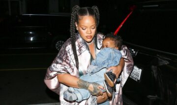 Rihanna a luat cina în oraș cu fiul său. Diva a fost pozată în timp ce îl ținea în brațe pe RZA
