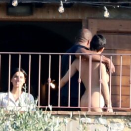 Bianca Censori și Kanye West, apropiați, ăn timpul unei plimbări în Italia