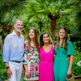 Familia Regală a Spaniei, într-o grădină din Mallorca