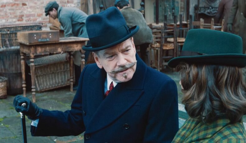 Actorul Kenneth Branagh în rolul lui Hercule Poirot în filmul A Haunting in Venice