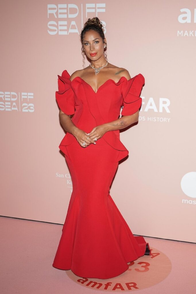 Actrița Leona Lewis la Gala amfAR 2023