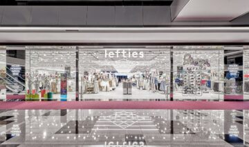 O panoramă a magazinului fizic Lefties