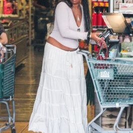 Sasha Obama, fotografiată cu căruțul la cumpărături în Los Angeles