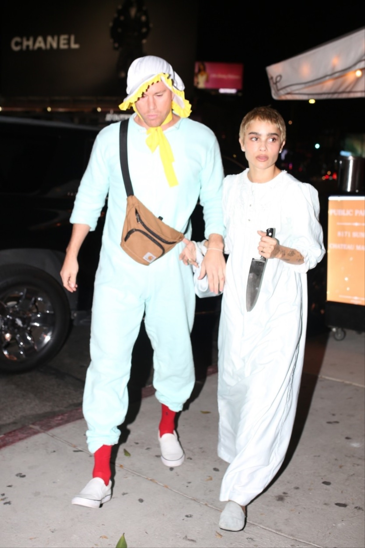 Zoë Kravitz și Channing Tatum costumați de Halloween la o plimbare prin Los Angeles