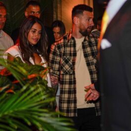 Lionel Messi, alături de soția sa, la un restaurant din Miami