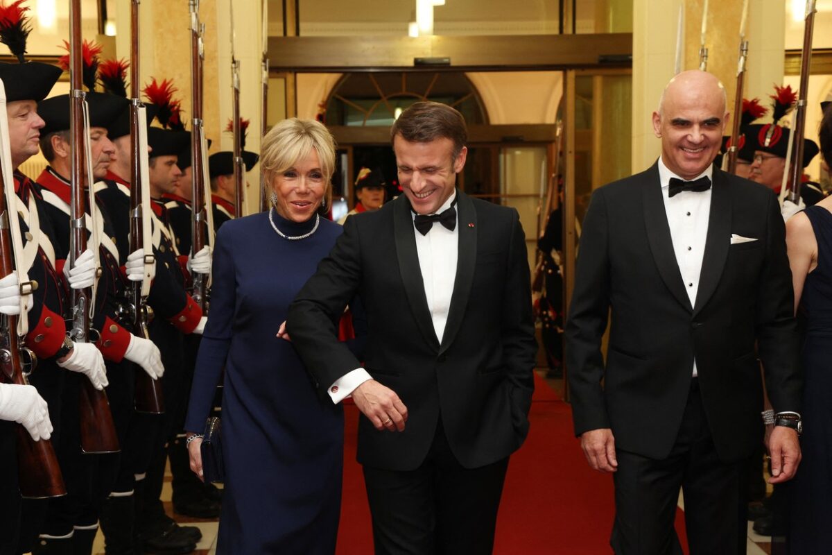 Brigitte și Emmanuel Macron, la un eveniment de stat