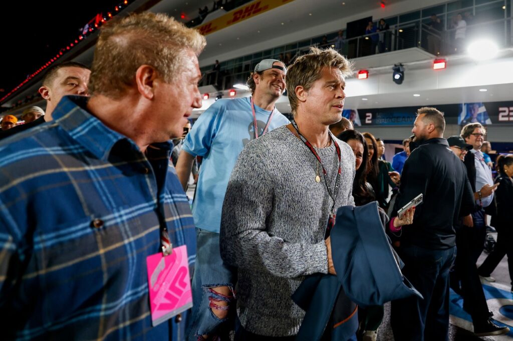 Brad Pitt, la evenimentul de deschidere Las Vegas Grand Prix