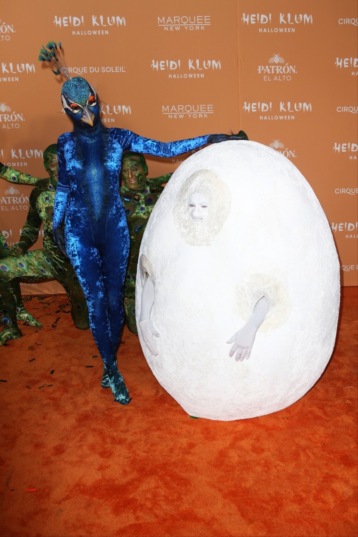 Heidi Klum a pozat ca păun alături de Tom Kaulitz care a fost un ou
