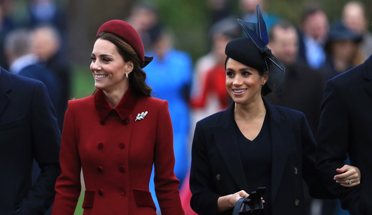 Kate Middleton și Meghan Markle la slujba de Crăciun din anul 2018