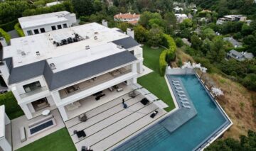 Panoramă care surprinde locuința lui Jennifer Lopez și a lui Ben Affleck
