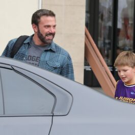 Ben Affleck, alături de fiul lui Samuel, la mașină