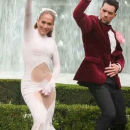 Jennifer Lopez în rochie de mireasă în clipul melodiei Can't Get Enough