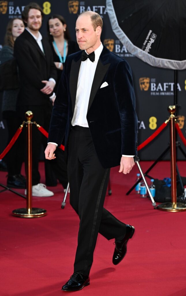 Prințul William într-un costum elegant la Premiile BAFTA 2024