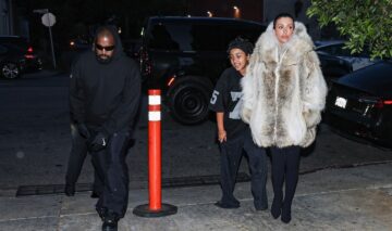 Kanye West, alături de Bianca Censori și fiica North West, la o cină în oraș