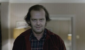 Jack Nicholson într-o scenă din filmul the Shining