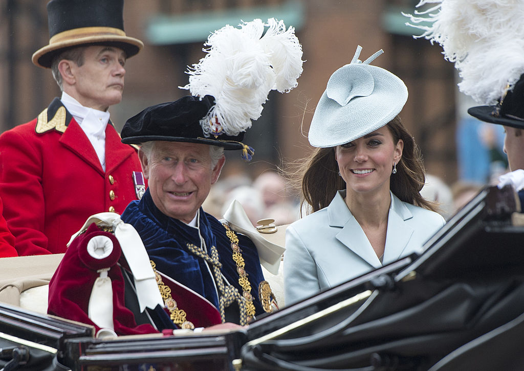 Kate Middleton și Regele Charles, într-o trăsură, la un eveniment regal