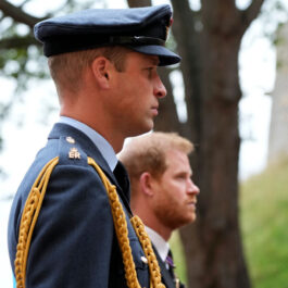 Prințul William și Prințul Harry, la înmormântarea Reginei Elisabeta