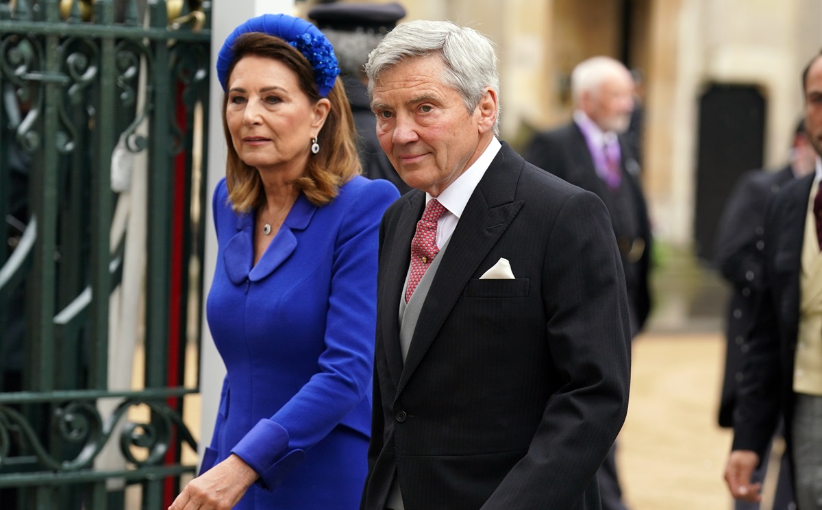 Michael și Carole Middleton surprinși la încoronarea Regelui Charles