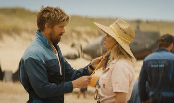 Ryan Gosling și Emily blunt într-o scenă din filmul the Fall Guy, film care se lansează în mai 2024